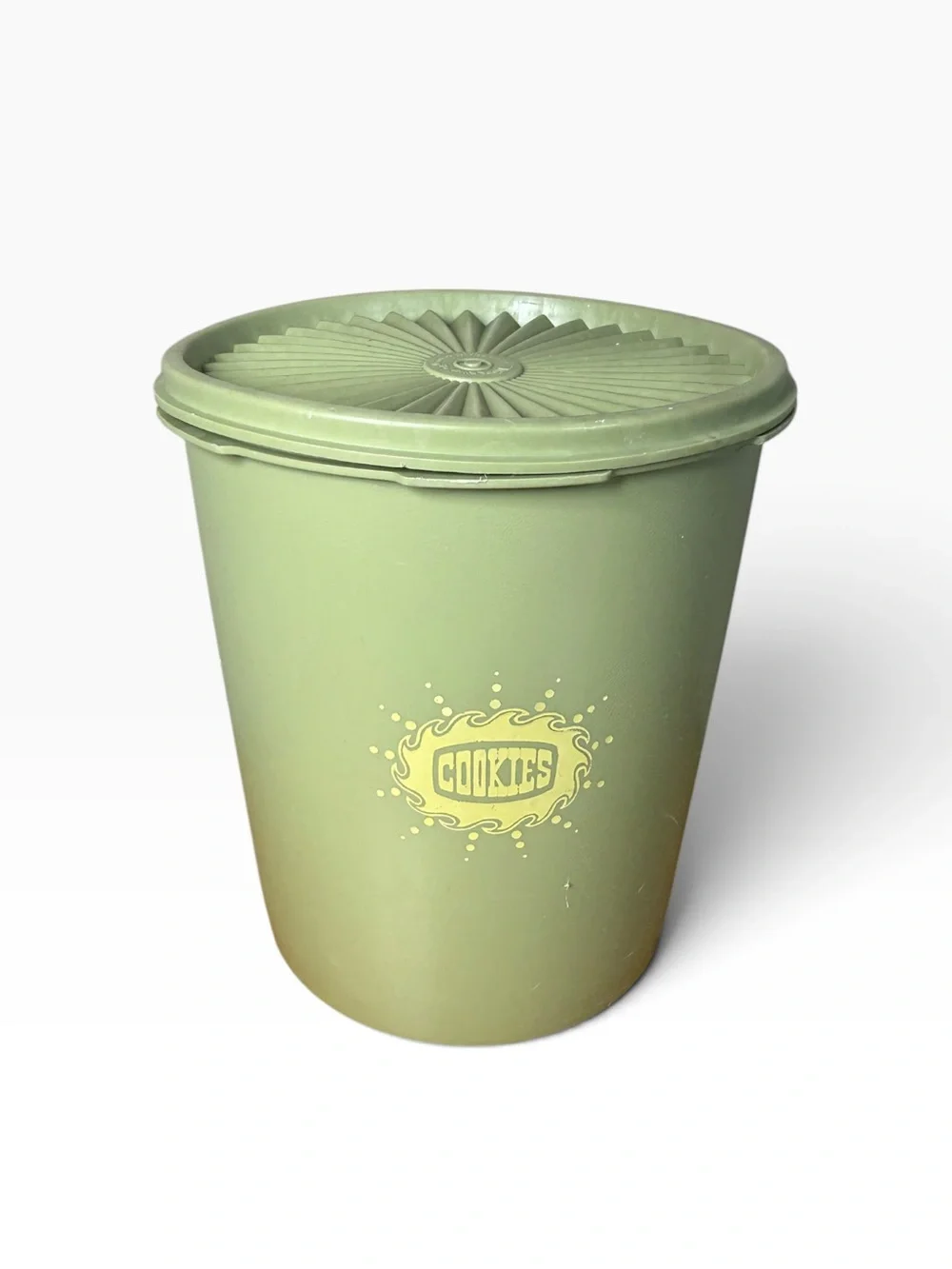 Tupperware Avocado Green Cookie Canister